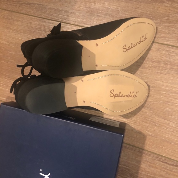 Splendid Holmes Suede Bow Ankle Bootie - Picture 7 of 8